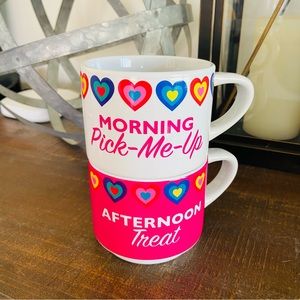 Set of 2 Dylan Candy Bar Mug Set Coffee Hot Chocolate Matcha Tea